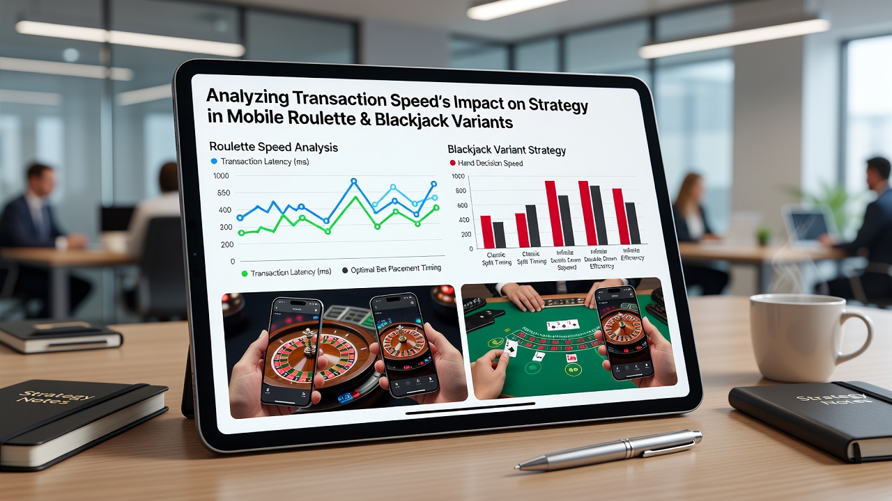 Analyse van transactiesnelheid in mobiele blackjack en roulette apps