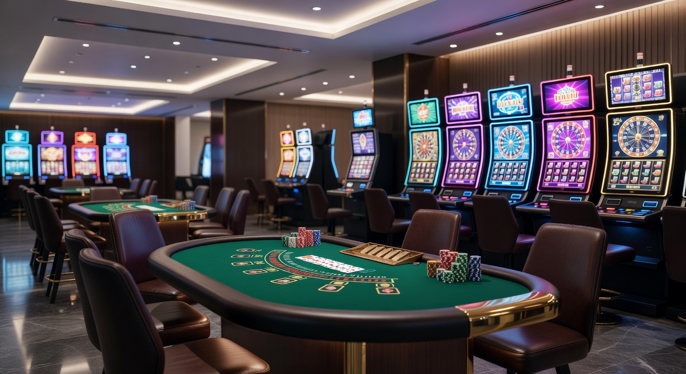 Dichtbij shot van een blackjacktafel met fiches, kaarten en geconcentreerde spelers tijdens een spannende ronde