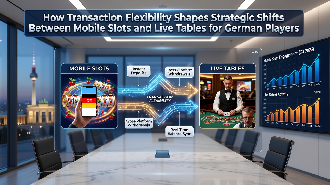 Overzicht van transactiepatronen tussen slots en live tafels in de Duitse markt