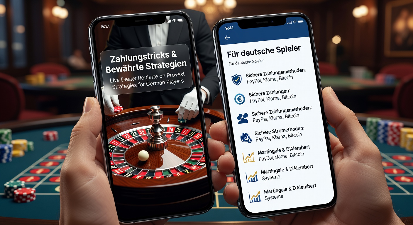 Smartphone met live dealer roulette scherm, dealer draait het wiel terwijl speler inzet plaatst