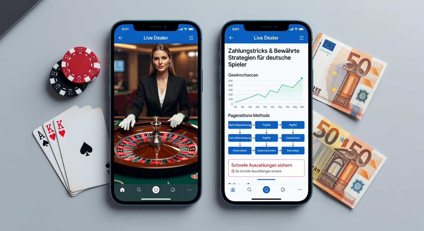 Overzicht van betaalopties op mobiel casino-scherm: PayPal, Giropay en Klarna iconen