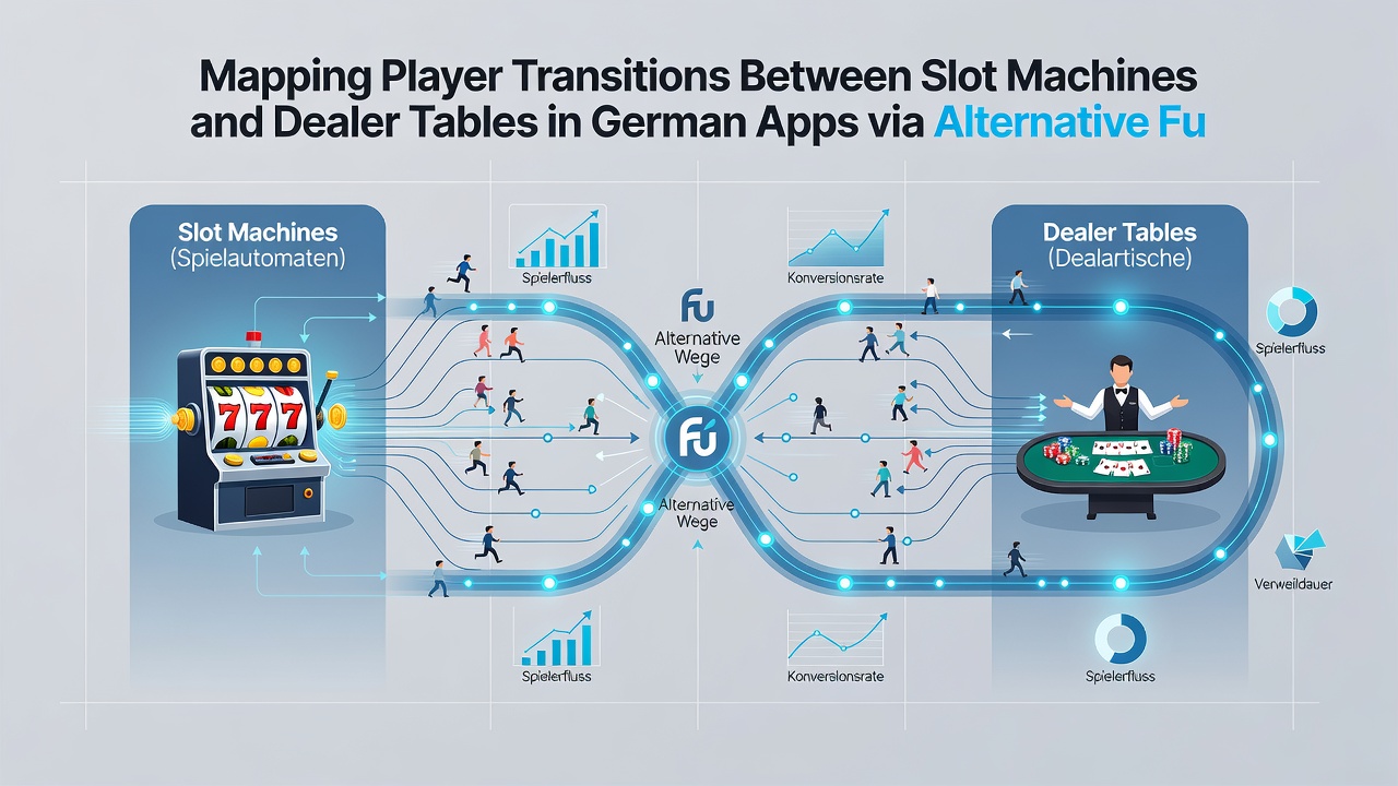 Grafiek van transitiepatronen tussen slots en live tafels met alternatieve betalingen