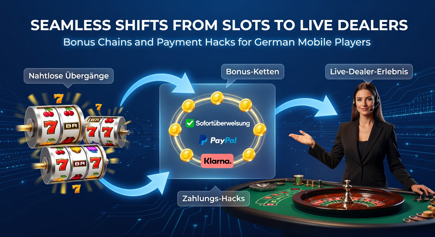 Overzicht van bonusketen op mobiel scherm met slots en live dealer integratie voor Duitse spelers