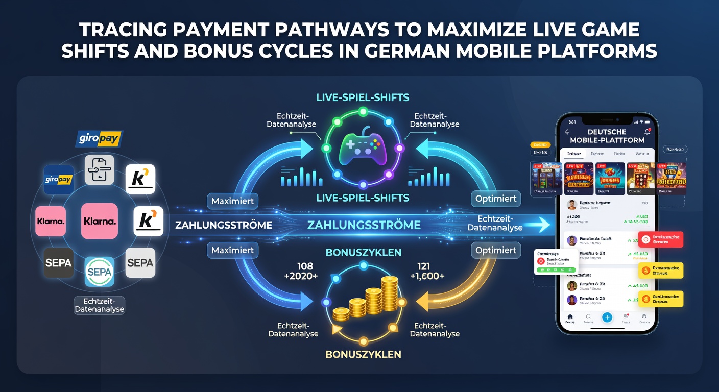 Overzicht van betalingsstromen in Duitse mobiele casino platforms met focus op live game overgangen