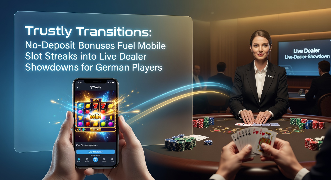 Mobiele speler geniet van Trustly-transactie tijdens een spannende slot- en live dealer sessie op smartphone