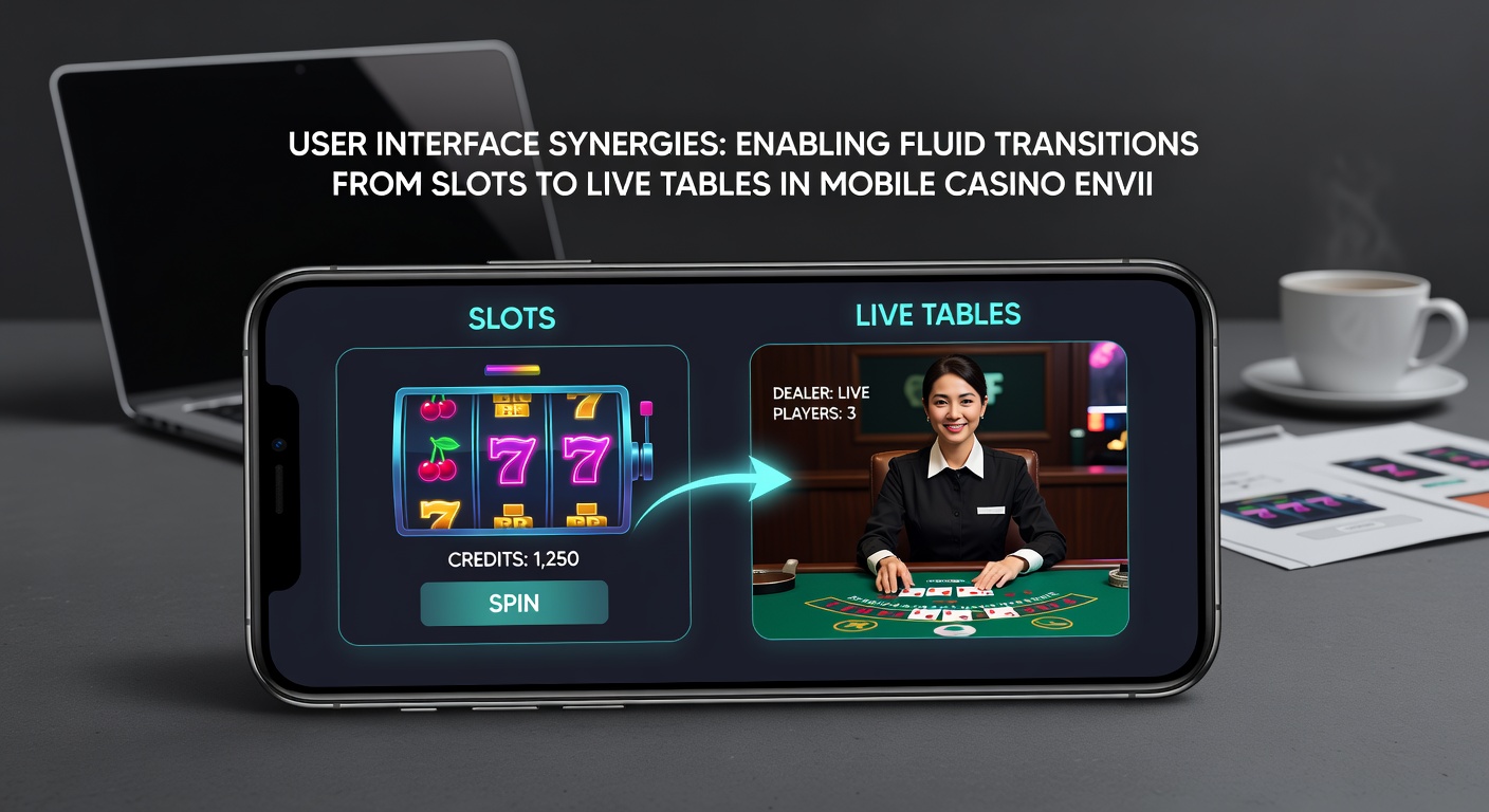 Detailopname van mobiele live tafel interface geïntegreerd met slot overgangsopties